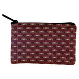 Grizzly Bear Adirondack Pattern Red Coin Purse