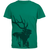Elk In The Woods Silhouette Mens T Shirt front view