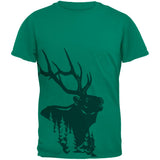 Elk In The Woods Silhouette Mens T Shirt