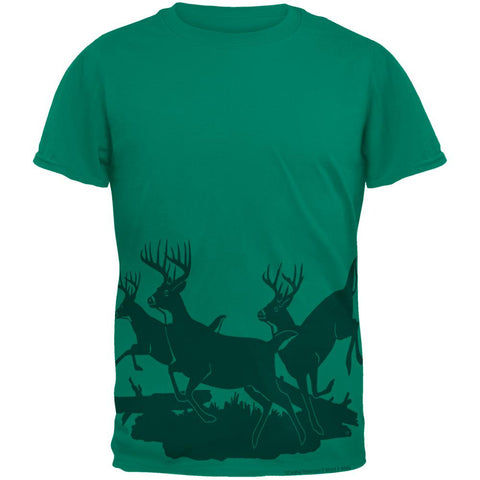 Running Deer Silhouette Mens T Shirt