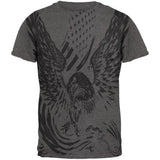 Screaming Eagle American Flag Mens Soft T Shirt  front view