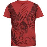 Screaming Eagle American Flag Mens Ringer T Shirt