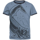 Tarpon Megalops Fish Mens Ringer T Shirt