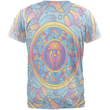 Mandala Trippy Stained Glass Jellyfish Mens T Shirt