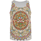 Mandala Trippy Stained Glass Owl All Over Mens Tank Top
