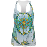 Mandala Trippy Stained Glass Elephant All Over Womens Work Out Tank Top front view