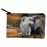 Abstract Art Elephant Coin Purse  front view