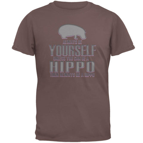 Always Be Yourself Hippo Mens T Shirt