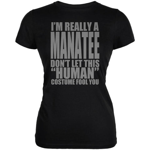 Halloween Human Manatee Costume Juniors Soft T Shirt