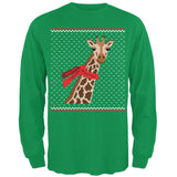 Big Giraffe Scarf Ugly Christmas Sweater Mens Long Sleeve T Shirt