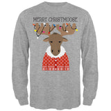 Christmas Merry ChristMoose Moose Mens Long Sleeve T Shirt