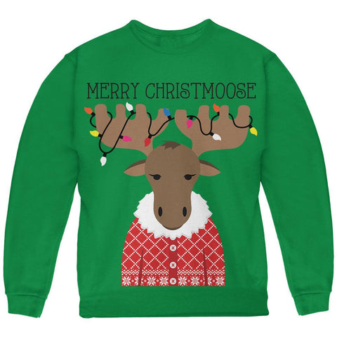 Christmas Merry ChristMoose Moose Youth Sweatshirt