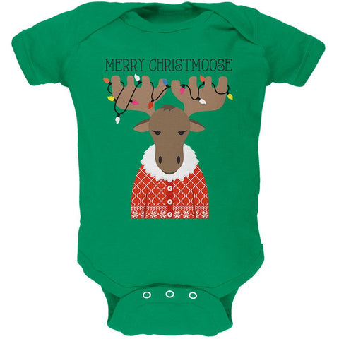 Christmas Merry ChristMoose Moose Soft Baby One Piece