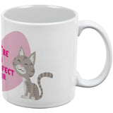 Valentine's Day Cats in Love Purrrfect Perfect Pair All Over Coffee Mug Set of 2