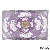 Mandala Trippy Stained Glass Easter Bunny Pillow Case