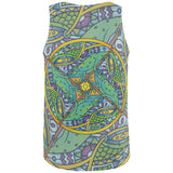 Mandala Trippy Stained Glass Chameleon All Over Mens Tank Top