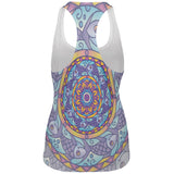 Mandala Trippy Stained Glass Fish All Over Womens Work Out Tank Top