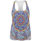 Mandala Trippy Stained Glass Fish All Over Womens Work Out Tank Top