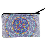 Mandala Trippy Stained Glass Fish Coin Purse