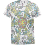 Mandala Trippy Stained Glass Panda Mens T Shirt