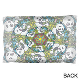 Mandala Trippy Stained Glass Panda Pillow Case