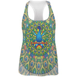 Mandala Trippy Stained Glass Peacock All Over Womens Work Out Tank Top