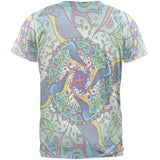 Mandala Trippy Stained Glass Spring Birds Mens T Shirt