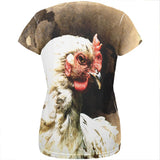 Queen Of The Barnyard Chicken All Over Womens T Shirt