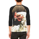 Queen Of The Barnyard Chicken Mens Raglan T Shirt