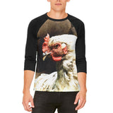 Queen Of The Barnyard Chicken Mens Raglan T Shirt