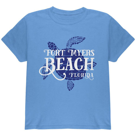 Summer Sun Sea Turtle Fort Myers Beach Youth T Shirt