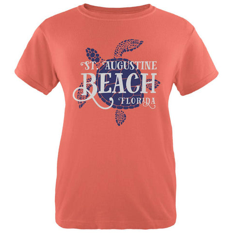 Summer Sun Sea Turtle St. Augustine Beach Womens T Shirt