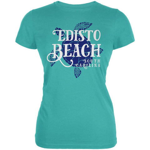 Summer Sun Sea Turtle Edisto Beach Juniors Soft T Shirt