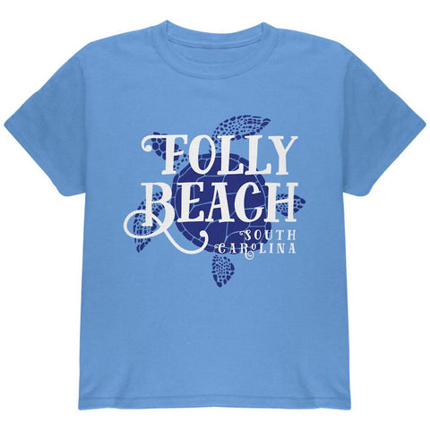 Summer Sun Sea Turtle Folly Beach Youth T Shirt
