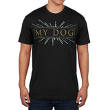 One With My Dog Funny Force Mens Soft T Shirt front view