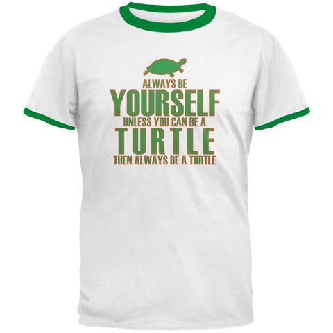 Always Be Yourself Turtle Mens Ringer T Shirt