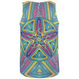 Mandala Trippy Stained Glass Starfish All Over Mens Tank Top