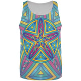 Mandala Trippy Stained Glass Starfish All Over Mens Tank Top