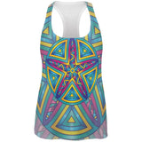 Mandala Trippy Stained Glass Starfish All Over Womens Work Out Tank Top