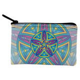 Mandala Trippy Stained Glass Starfish Coin Purse