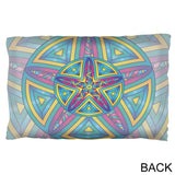 Mandala Trippy Stained Glass Starfish Pillow Case