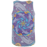 Mandala Trippy Stained Glass Dolphins All Over Mens Tank Top