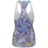 Mandala Trippy Stained Glass Dolphins All Over Womens Work Out Tank Top