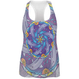 Mandala Trippy Stained Glass Dolphins All Over Womens Work Out Tank Top