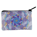 Mandala Trippy Stained Glass Dolphins Coin Purse