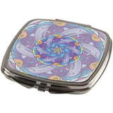 Mandala Trippy Stained Glass Dolphins Compact