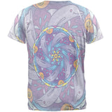 Mandala Trippy Stained Glass Dolphins Mens T Shirt