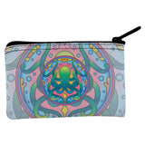 Mandala Trippy Stained Glass Octopus Coin Purse