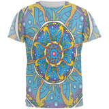 Mandala Trippy Stained Glass Seahorse All Over Mens T Shirt