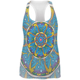 Mandala Trippy Stained Glass Seahorse All Over Womens Work Out Tank Top